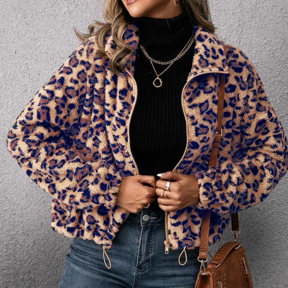 Willow Leopard Drawstring Jacket - Picture 1 of 8